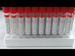 Больничная медицинская трубка для сбора крови с красной крышкой