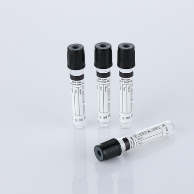 Medical Disposable Vacuum Blood Collection Sodium Citrate Tube ESR Tube Black Top