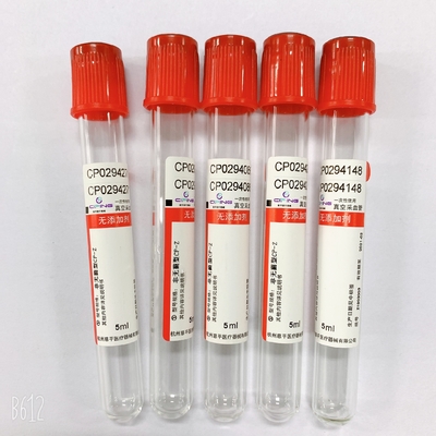 Plastic Glass Red Top Blood Tube Heparin Blood Collection Test Tubes With Clot Activator