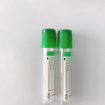 Customized Lithium Heparin Tube With Rubber Stopper Leakage Proof