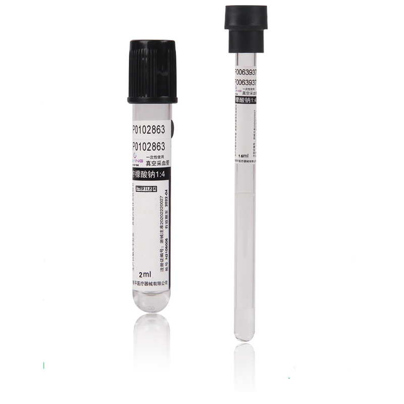 Medical Blood Collection ESR Tubes Black Customized Size Disposable