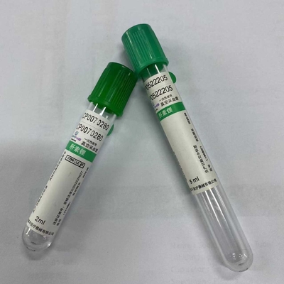 Зеленое собрание 1ml крови вакуума трубки гепарина крышки - 10ml