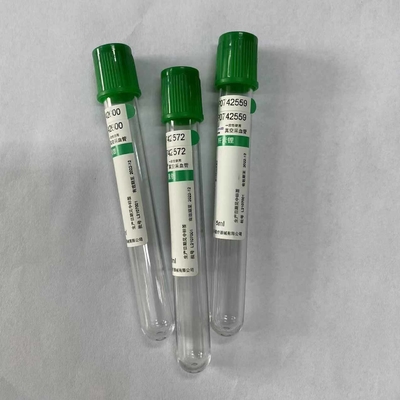 Зеленая трубка гепарина лития крышки 5ml для по заведенному порядку тестов Clinicalbiochemistry