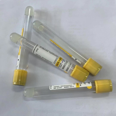 крышка медицинской устранимой трубки собрания крови вакуума 5ml желтая главная