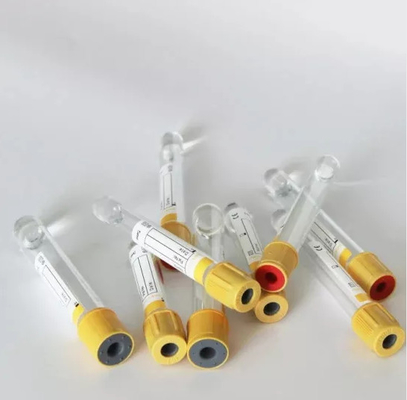 OEM 3ml - медицинская устранимая трубка собрания крови вакуума 10ml с желтой верхней частью